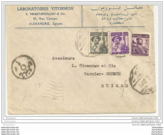 130 - 35 - Lettre Envoyée D'Alexandrie En Suisse - Covers & Documents