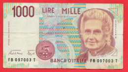 -- BANCA D'ITALIA / MILLE LIRE  / 1990 -- - Rumänien