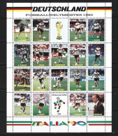 ● GERMANIA 1990 ● DEUTSCHLAND Fussball Weltmeister 1990 ֍ ERINNOFILI ֍ Calcio ● Cat. ? € ● L N. XX ● - Privados & Locales