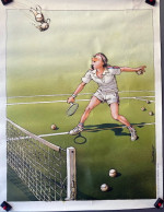 Affiche "Le Tennis", Illustration Serre 1982 - Serre