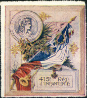 FRANCE - Guerre 14-18 - Vignette Delandre  " 415è Rgt D'Infanterie " - Neuf * TB - Military Heritage