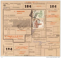 Spoorwegdoc - CF Rectangle A Pans Coupes; MECHELEN  - 1959,  Eisenbahn Paketmarke Belgien, - Autres & Non Classés