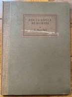 Rolls Royce Memories / Cambridge University Press / 1926 - Sonstige & Ohne Zuordnung