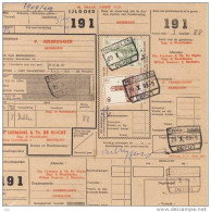 Belgie - CF Rectangle A Pans Coupes; MECHELEN  - 1959,  Eisenbahn Paketmarke Belgien, - Other & Unclassified