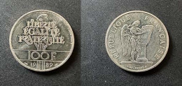 1 Pièces De 100 Francs Argent - Déclaration Des Droits De L'Homme - 1989  TTB    Réf, 05 - 100 Francs