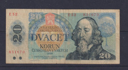 CZECHOSLOVAKIA - 1988 20 Korun Circulated Banknote - Czechoslovakia