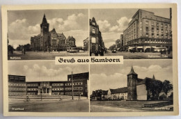 Gruss Aus Hamborn, Pollmann-Ecke, Stadtbad, Ca. 1940 - Duisburg