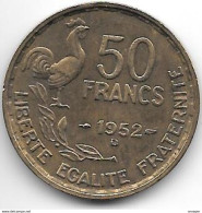 France 50 Francs 1952 B Km 918.2   Vf - 50 Francs