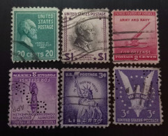 États-Unis  1938 -1954 Presidential Issue, Liberty Issue 1940 National Defense & 1942 Win The War - Usados