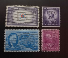 Etat Unis 1938 -1954 Presidential 1943 Overrun Countries Corée Du Sud & 1945 -1946 Franklin D.Roosevelt Issue - Used Stamps