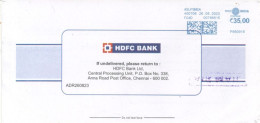 INDIA - 2023 - POSTAL FRANKING MACHINE COVER TO DUBAI.. - Storia Postale