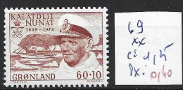 GROENLAND 69 ** Côte 1.25 € - Unused Stamps