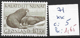GROENLAND 71 ** Côte 5 € - Unused Stamps