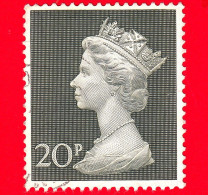 GB  UK GRAN BRETAGNA - USATO - 1970 - Regina Elisabetta II - Decimale  - Large Machin - 20 - Machins