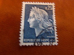 Marianne De Cheffer - 25c. - Yt 1535 - Bleu - Oblitéré - Année 1967 - - 1967-1970 Marianne (Cheffer)