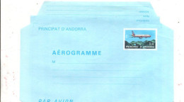 ANDORRE AEROGRAMME NEUF AIRBUS A310 - Stamped Stationery & Prêts-à-poster