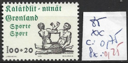 GROENLAND 85 ** Côte 0.75 € - Unused Stamps