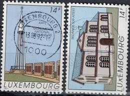 Luxemburg - Sehenswürdigkeiten (MiNr: 1273/4) 1991 - Gest Used Obl - Gebraucht