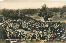 200124 - CARTE PHOTO AVIATION - Funeral Of The Late Colonel Cody - Waterplane - Accident Avion Aviateur Funérailles - Unfälle