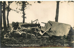 200124 - CARTE PHOTO AVIATION - The Cody Disaster - The Smashed Waterplane - Catastrophe Accident Avion - Accidentes