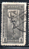 GREECE GRECIA ELLAS 1901 GIOVANNI DA BOLOGNA'S HERMES FLYING MERCURY MERCURIO 1d USED USATO OBLITERE' - Usati