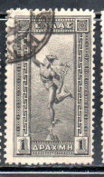 GREECE GRECIA ELLAS 1901 GIOVANNI DA BOLOGNA'S HERMES FLYING MERCURY MERCURIO 1d USED USATO OBLITERE' - Usati