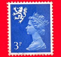 GB  UK GRAN BRETAGNA - Usato - 1974 - Regina Elisabetta - Regionale - Scozia - 3 P Machin Portrait - Escocia