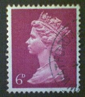Great Britain, Scott #MH9, Used (o),1968 Machin: Queen Elizabeth II, 6d, Magenta - Machins