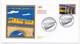 FRANCE - FDC 3,00F/0,46e Le Train Jaune Cerdagne - 66 Villefranche De Conflent 14/07/2000 - 2000-2009