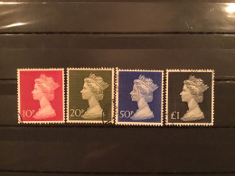 GB QE II 1970-2 High Value Large Machins Used SG 829-31b Mi 549-51 + 611 - Used Stamps