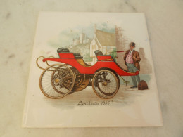 Carrelage Mettlach Saar Ceramique Voiture Ancienne  Lanchester 1895 - Sonstige & Ohne Zuordnung