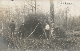 91 - ESSONNE - ÉTRECHY - Carte Photo Hutte De Bûcherons - Thème BOIS - 10442 - Etrechy