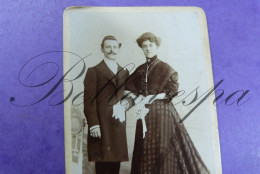 C.D.V. -T. DISPA Photographe Atelier Portret Bruxelles Anderlecht Molenbeek  Mariage Huwelijk - Oud (voor 1900)