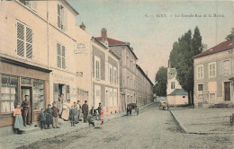 91 - ESSONNE - IGNY - Grande Rue Et Mairie - Colorisée - 10450 - Igny