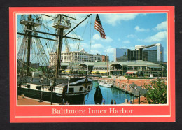 Etats Unis - BALTIMORE - Inner Harbor - Harborplace & Hyatt REGENCY HOTEL - Voilier à Quai - Baltimore