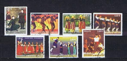 Greece, Griechenland 2002: 7 Diff. Used,  7 Versch. Gestempelt - Usados