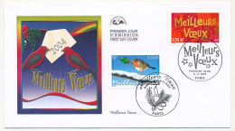 FRANCE - FDC 0,50 Meilleurs Voeux X2 - PARIS - 6/11/2003 - 2000-2009