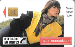 CARTE-PUBLIC-1988-50U-F 44-SO2-MANOUKIAN-4 Pe 1160-UTILISE-TBE - 1988