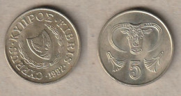 00409) Zypern, 5 Cent 1992 - Chipre