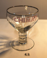 E2 Ancien Verre à Bière - Chimay - Emaillé - Enabel 1 - Glass & Crystal