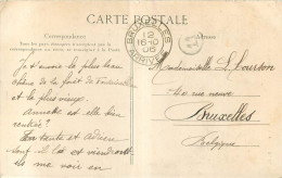 CACHET TIMBRE A DATE BRUXELLES ARRIVEE 1906 + CACHET FACTEUR 11  - Poste Rurale