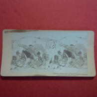 PHOTO STEREO NATIVES OF INTERIOR OF THE PHILIPPINE ISLANDS - Stereoscopic
