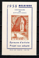 Belg. 1958 - E 76** Oranje / Orange / Eeuwfeest Verschijningen / Centenaire Des Apparitions à Lourdes MNH - Erinnophilie - Reklamemarken [E]