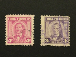 Timbres Cuba 1954 - Gebraucht