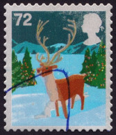 GB 2006 Christmas 72p Deer Sc#2410 - USED Pen Cancelled @U014 - Gebraucht