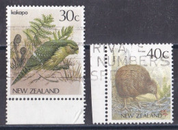 Nouvelle Zélande  1980 - 1989    Y&T  N °  924   1014   Oblitéré - Gebruikt