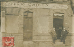 14 - LISIEUX - CHARLES CRISON - GARDES MEUBLES  - CORRESPONDANT DES CHEMINS DE FER DE L'ETAT - TOP RARE - CPA PHOTO - Lisieux