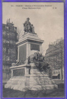 Carte Postale 75. Paris  Statue D'Alexandre Dumas  Place Malesherbes   Très Beau Plan - Statues