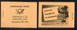 DDR 1960: MH B:  Fünfjahrplan      **   (D002) - Markenheftchen