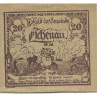 Billet, Autriche, Eschenau, 20 Heller, Champs 1921-03-31, SPL Mehl:FS 187a - Oesterreich